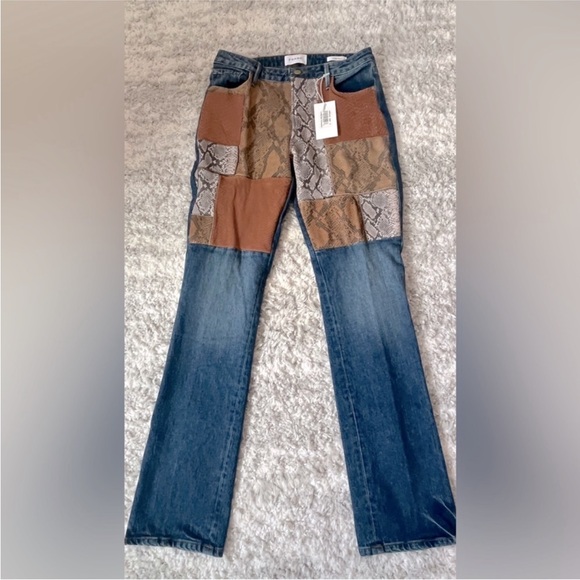 NWT Frame Demin Patchwork Jeans - Picture 3 of 5